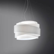 Lampadario Moderno Bea Polilux ® Bianco E Metallo Cromo 3 Luci E27