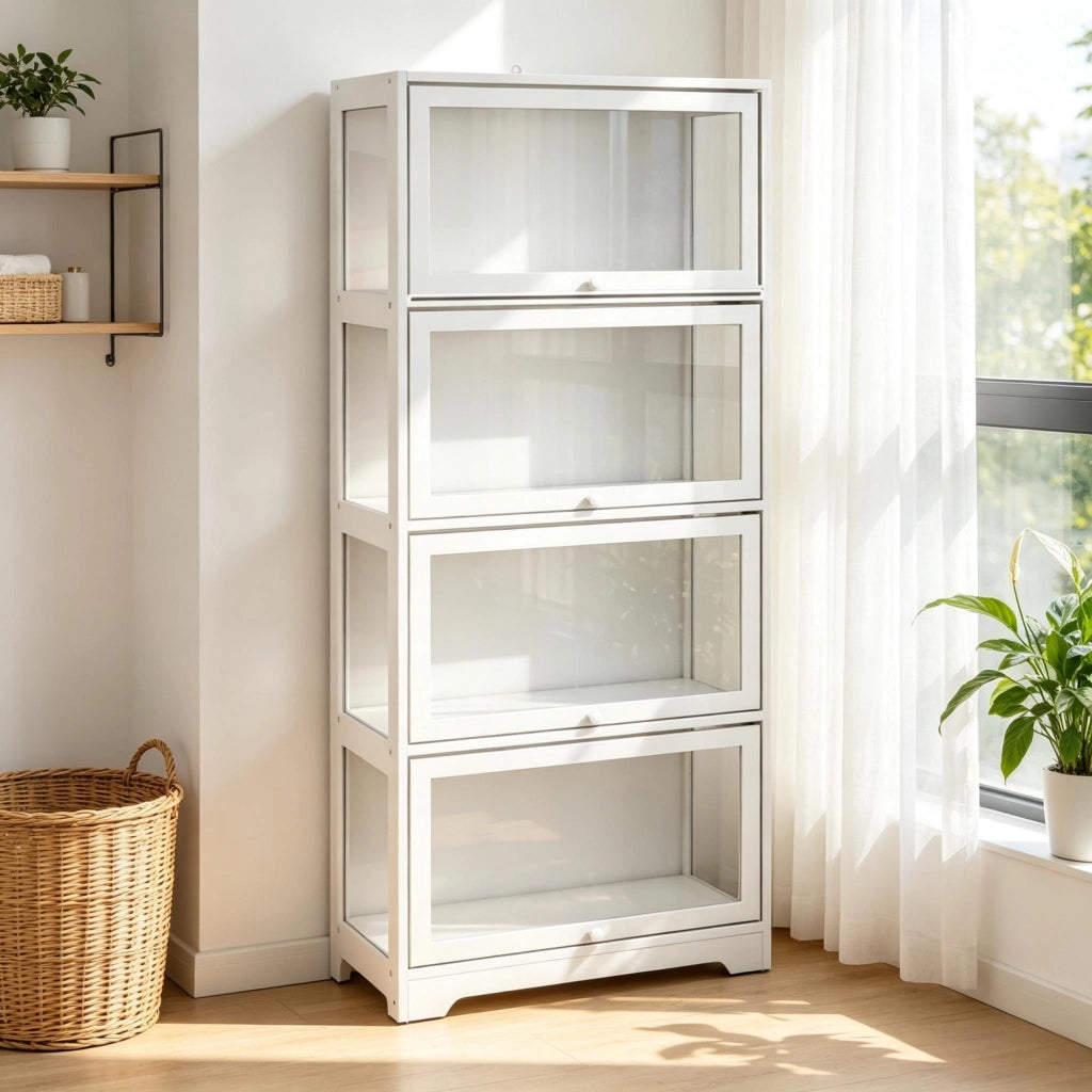 Elegante scaffalatura, vetrina, mobile di design, mobile contenitore (solo con scaffalatura)