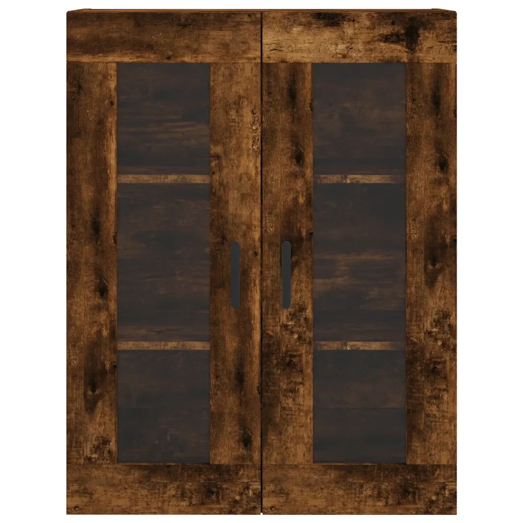 Armadietti a Parete 2 pz Rovere Fumo in Legno Multistrato CFW1550823