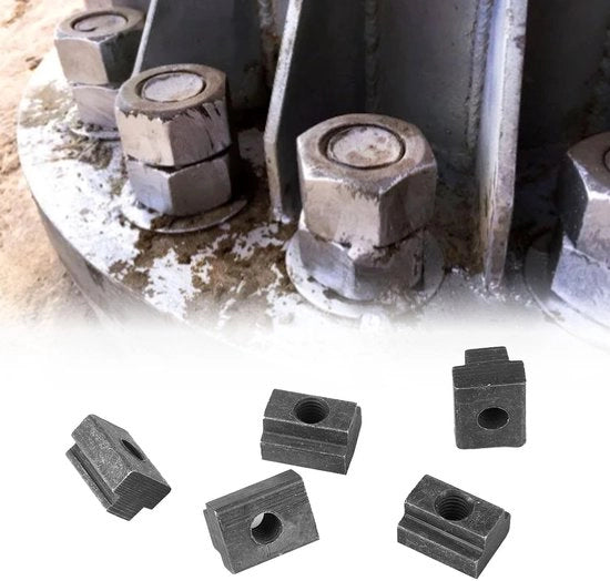 Viti a t-solda in alluminio - M6 - Acciaio al carbonio 8.8 - Ossidato nero - 10 pezzi - T-slot - Nuovi di fabbrica - Viti a t-solda con t-soldatura