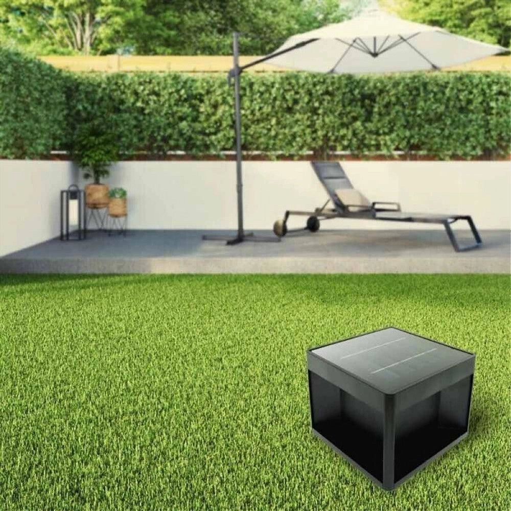 Trade Shop - Faretto Led Pannello Solare Cubo Applique Parete Segnapasso Terra Cct Ip65 Qw-3c -