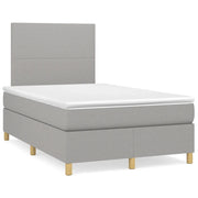 Giroletto a Molle con Materasso Grigio Chiaro 120x190cm Tessuto 3269916