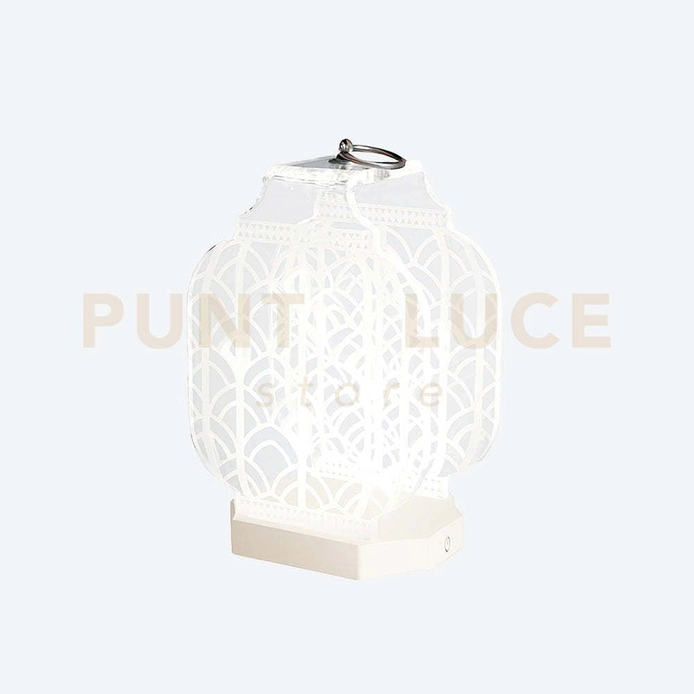 LAMPADA DA TAVOLO PICCOLA WIRELESS ATENA LED 4200°K / 24 Volt - 12 W/Mt Intensità dimmerabile AVORIO