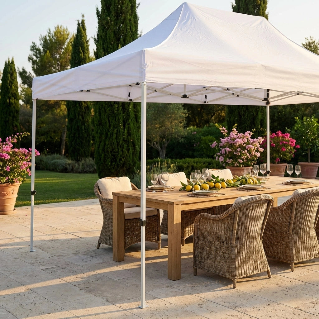 Gazebo Pieghevole con sacca protettiva 3x4 5 in acciaio poliestere - BRENDON