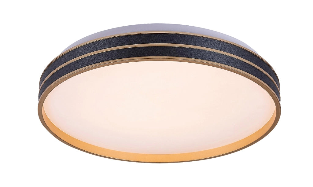 Plafoniera LED Rabalux Gandor 39cm 24W CCT nero rotonda