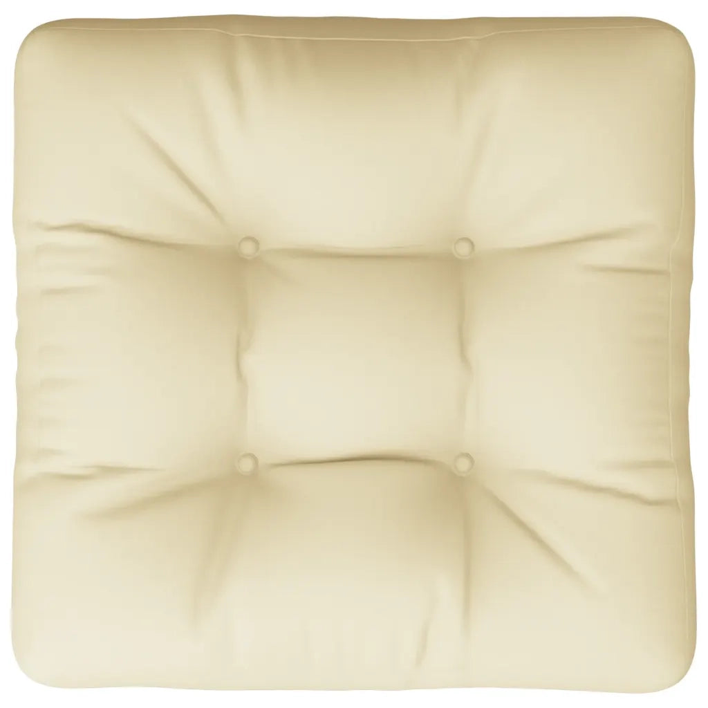 Cuscino per Pallet Crema 60x61,5x10 cm in Tessuto