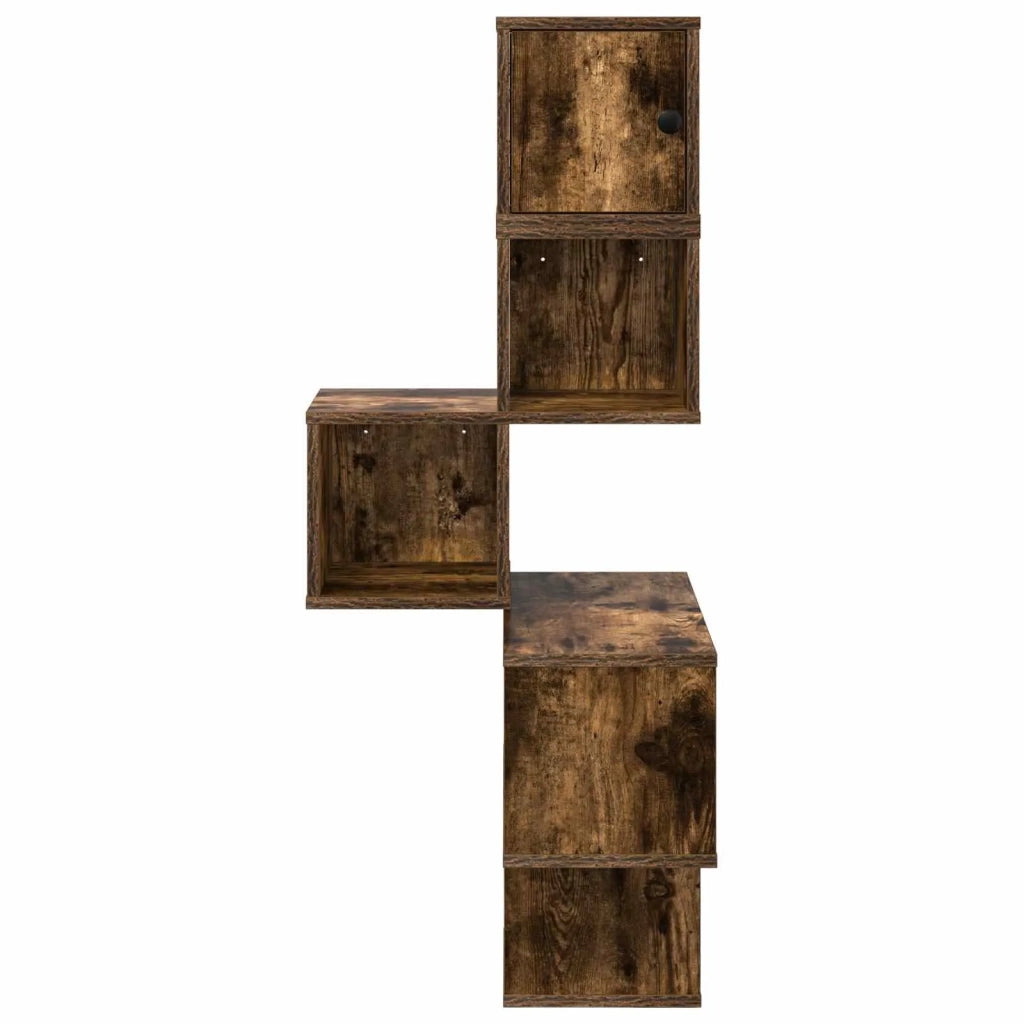 Mensola Angolare da Parete Rovere Fumo 48 x 48 x 120 cm 8012232