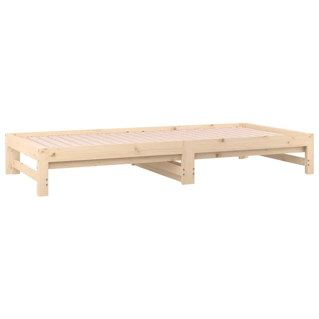 Dormeuse Estraibile 2x(90x190) cm Legno Massello di Pino