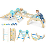 Set di 1 struttura per arrampicata pieghevole 281 x 66 x 58,5 cm sicurezza ottimale design blu 20_0016122