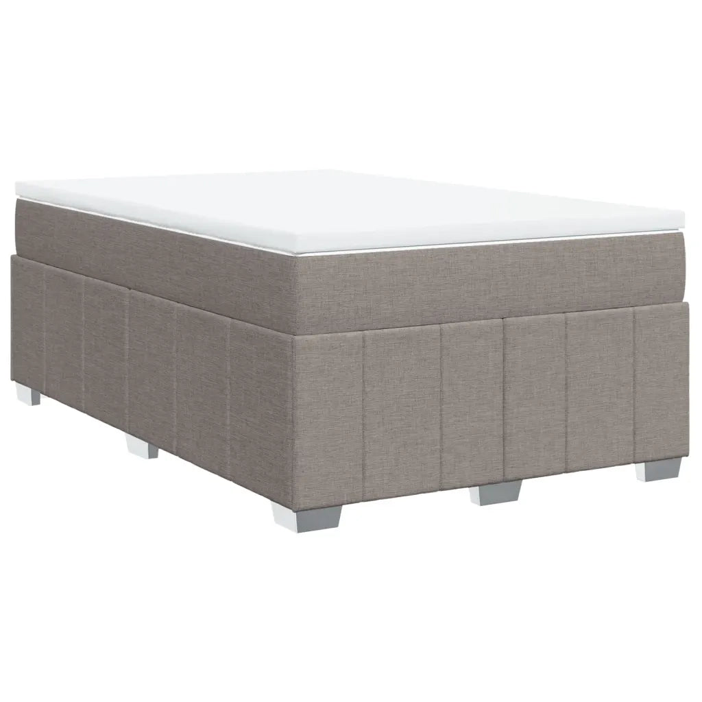 Giroletto a Molle con Materasso Tortora 120x190 cm in Tessuto