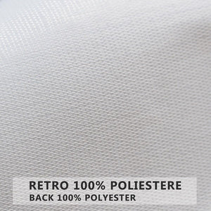 Tovaglia Cucina Antimacchia 140x500 Cm Metallizzata Lucida Grigia Copritavolo Pvc Decorato Dis_B