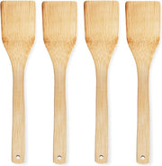 Accessori da cucina in legno di bambù, accessori da cucina, in legno, 4 oggetti di alta qualità, cucchiaio in legno, spatola in legno