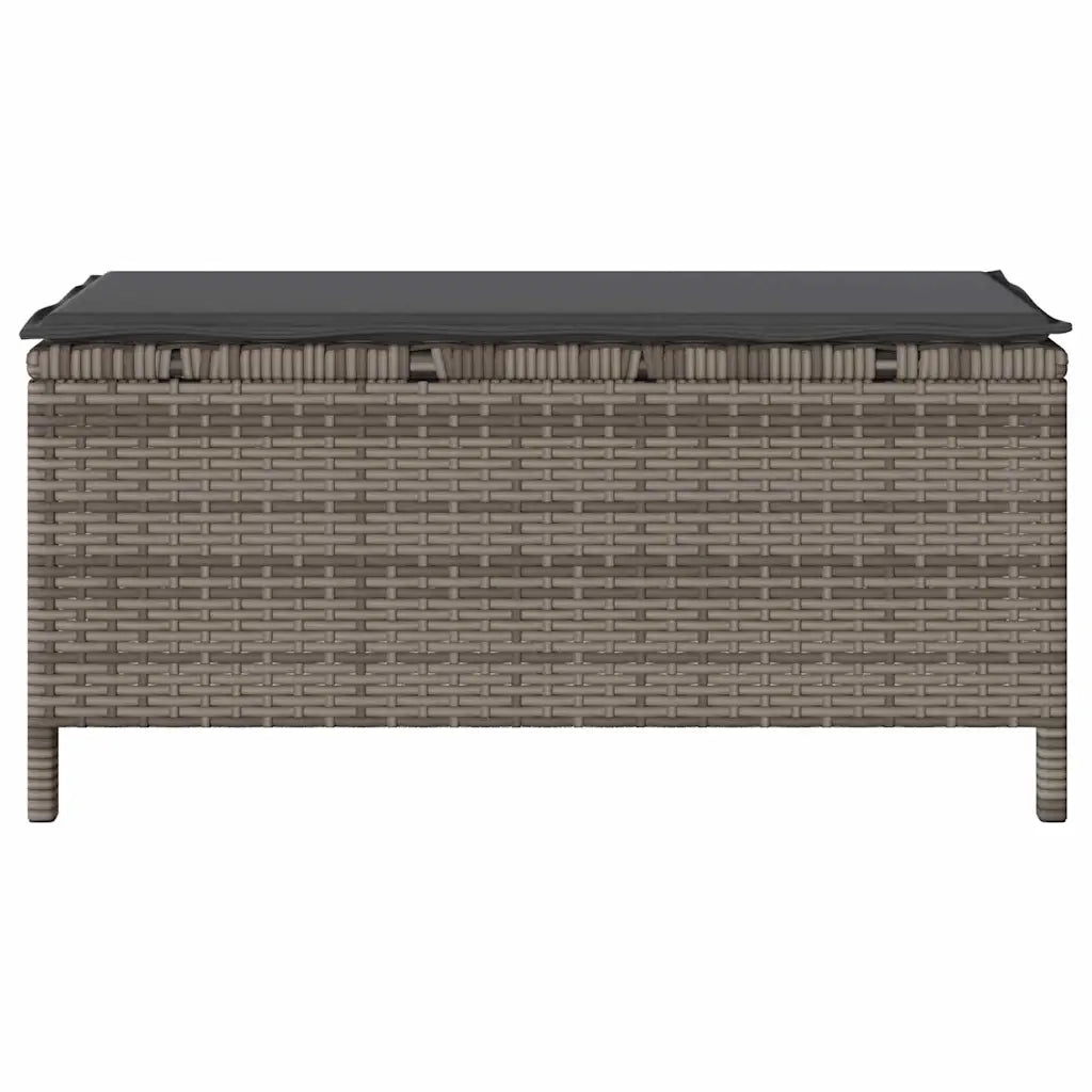 Set da Pranzo per Giardino Grigio polyrattan 42007910