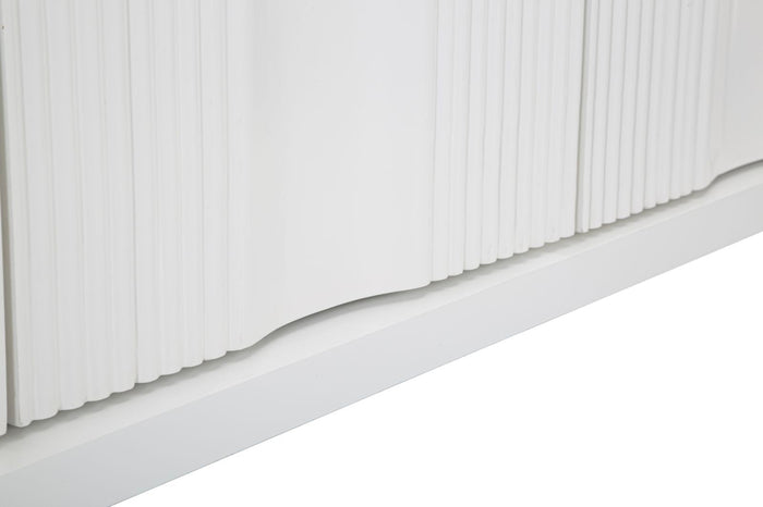 Mobile Shine 120x84x40 cm in Legno MDF e Metallo Bianco