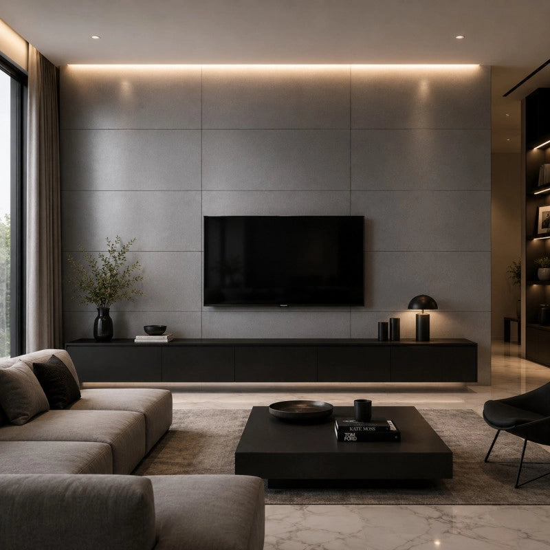 Pannelli decorativi parete effetto acciaio inox, rivestimento murale PVC UV impermeabile 120x60 set 6 pezzi - Divina Home