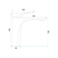 Rubinetto Da Lavabo Rea Joe Brush Gold Low