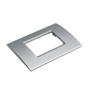 Placca Plastica Quadrata MBL 3M Grigio Compatibile Bticino Living BLN89306