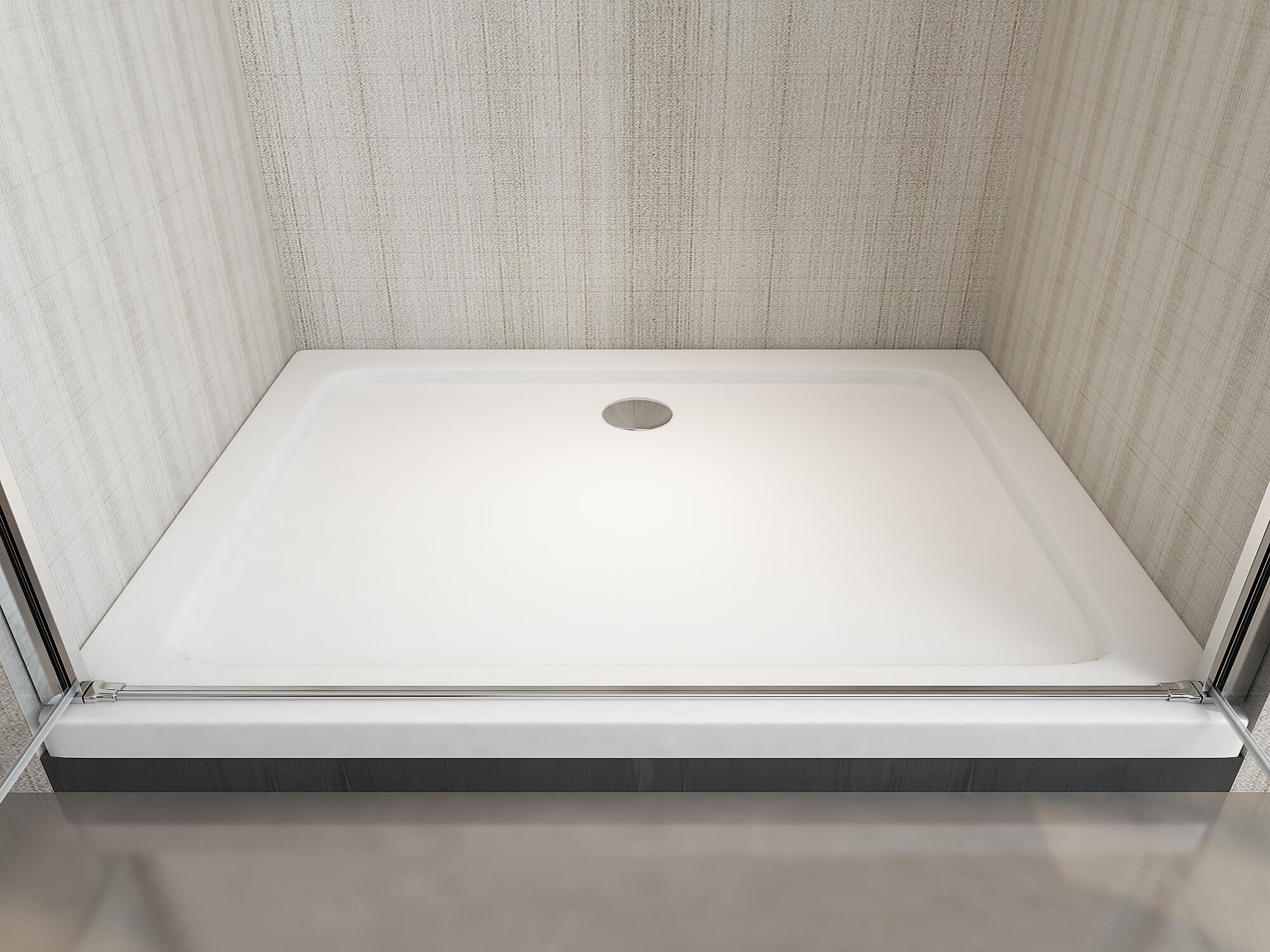 Porta Parete Doccia 85 cm 2 Ante Battenti in Cristallo 6mm H190 Saloon