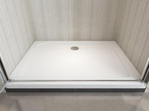 Porta Parete Doccia 85 cm 2 Ante Battenti in Cristallo 6mm H190 Saloon