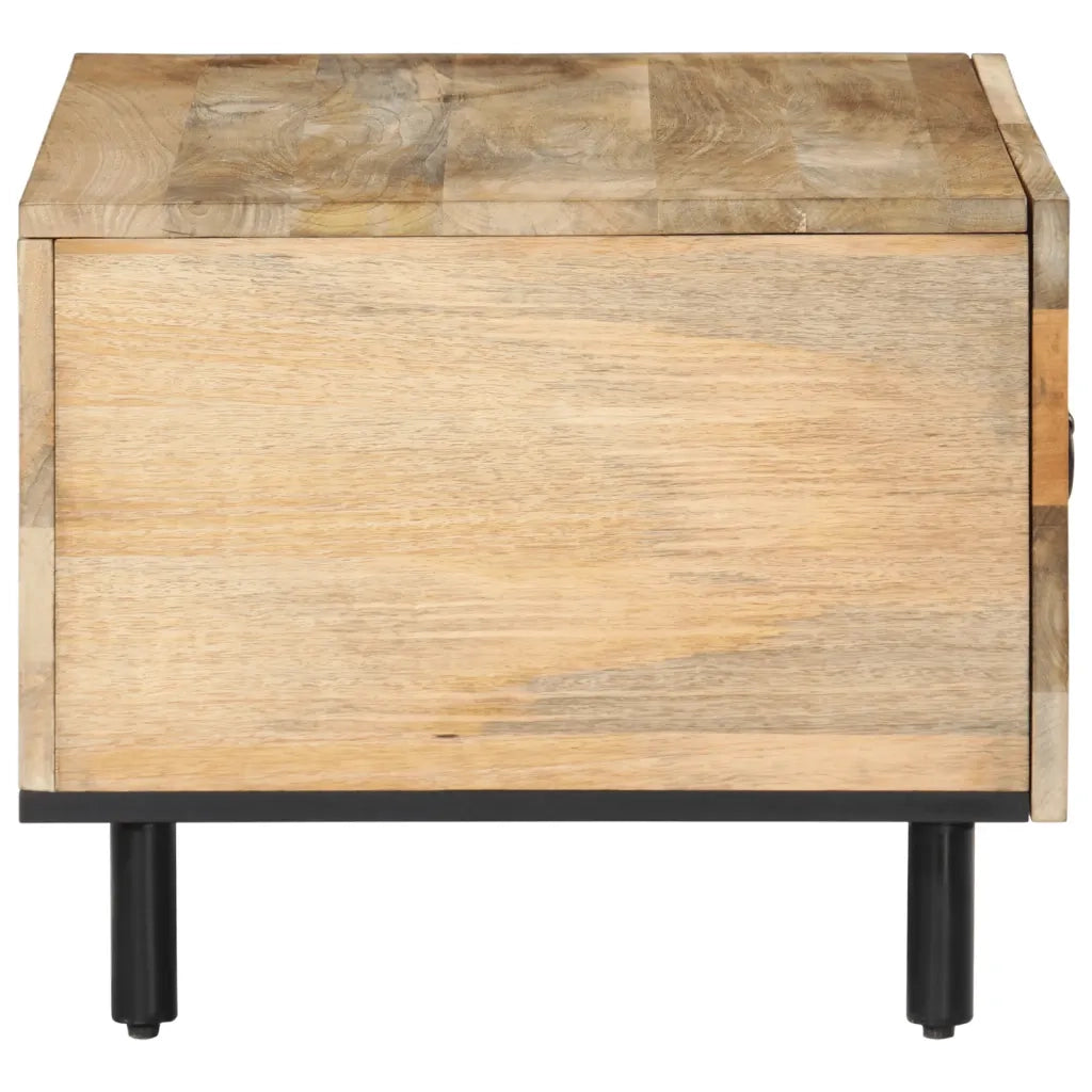Tavolino da Salotto 80x50x40 cm Legno Massello di Mango 358217