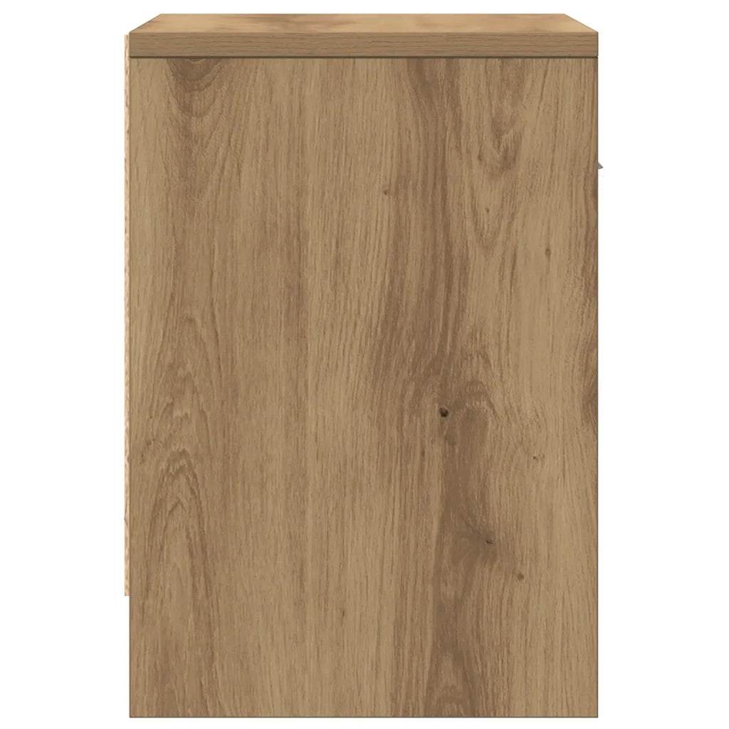 Comodino con Cassetto Rovere Artigianale 39x28x41 cm