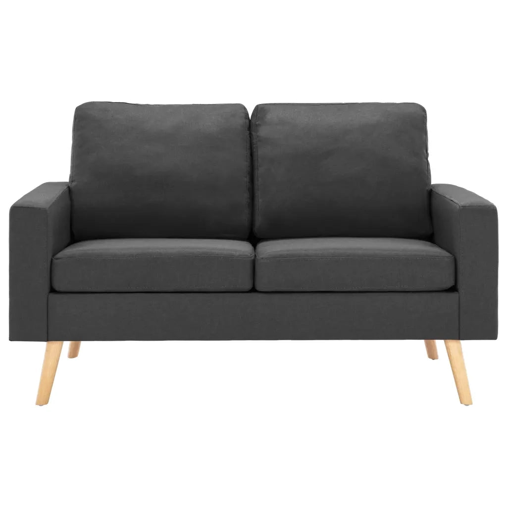 Set di Divani 2 pz in Tessuto Grigio Scuro 3056615