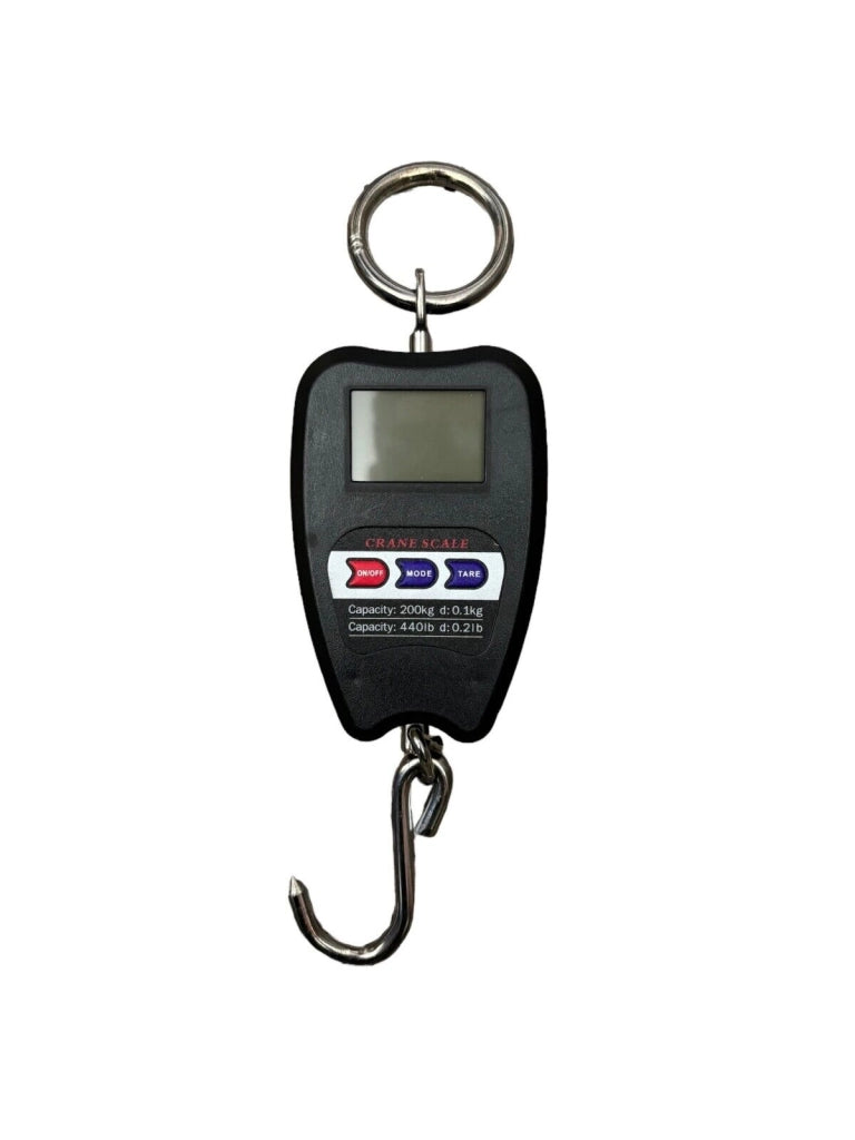 BILANCIA ELETTRONICA DIGITALE 200 KG STRAPPO APPESA DINAMOMETRO LCD PORTATILE