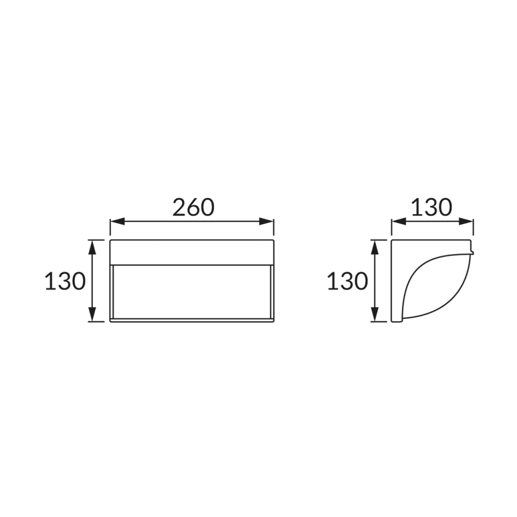 Applique esterna NORTON Struhm LED 10W 4100K IP65 argento