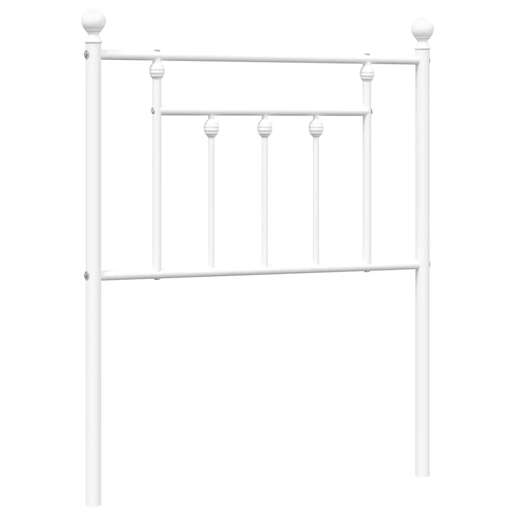 Testiera | Testata di Ricambio in Metallo Bianco 75 cm