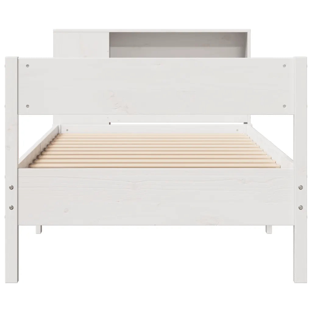 Letto con Libreria senza Materasso 75x190 cm in Legno Pino 3322973