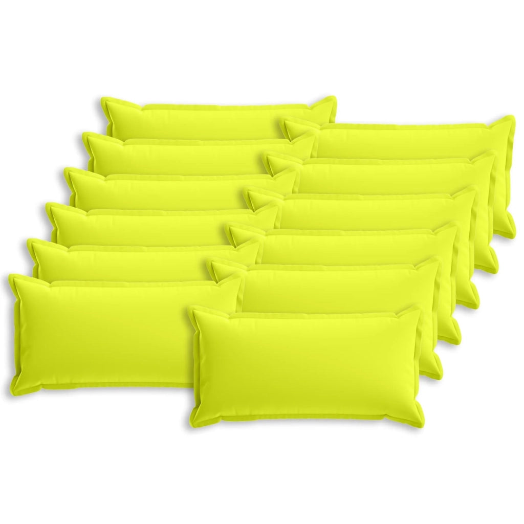 Federa 12 pcs HOUTEN Verde brillante. 40 x 80 cm Poliestere 918279