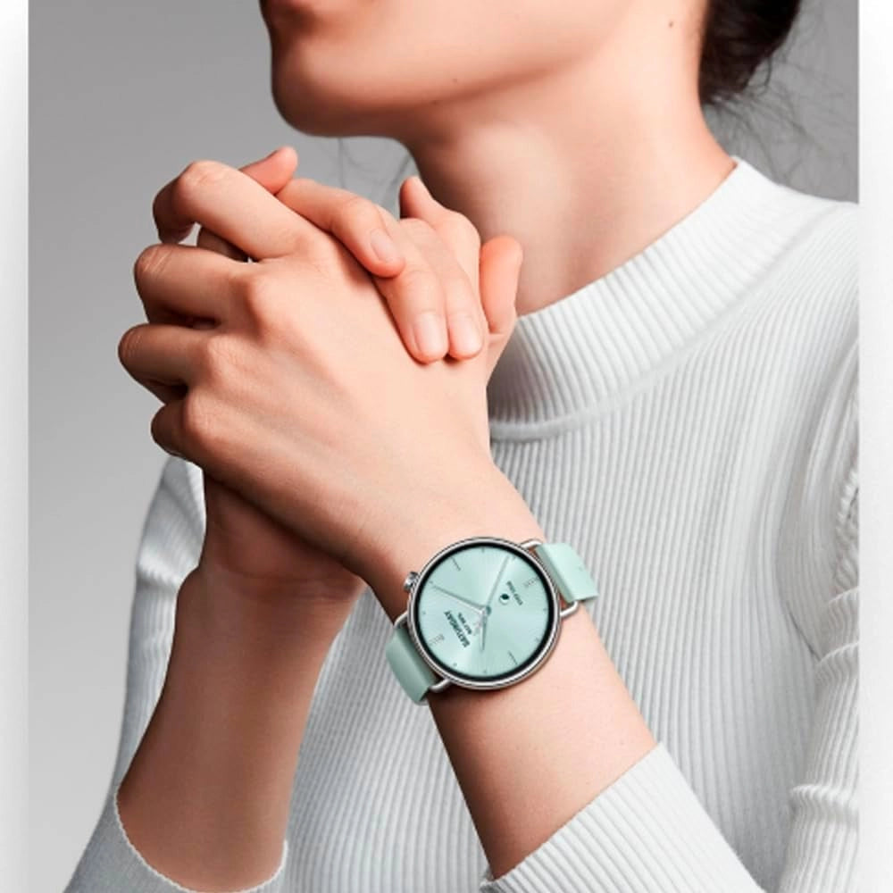 Watch S4 41mm: smartwatch compatto ultra-leggero da 32g, previsione ciclo, salute con un tocco, 150+ modalità sportive, funzioni sicurezza, HyperOS 3, cinturino fluororubber mint Green