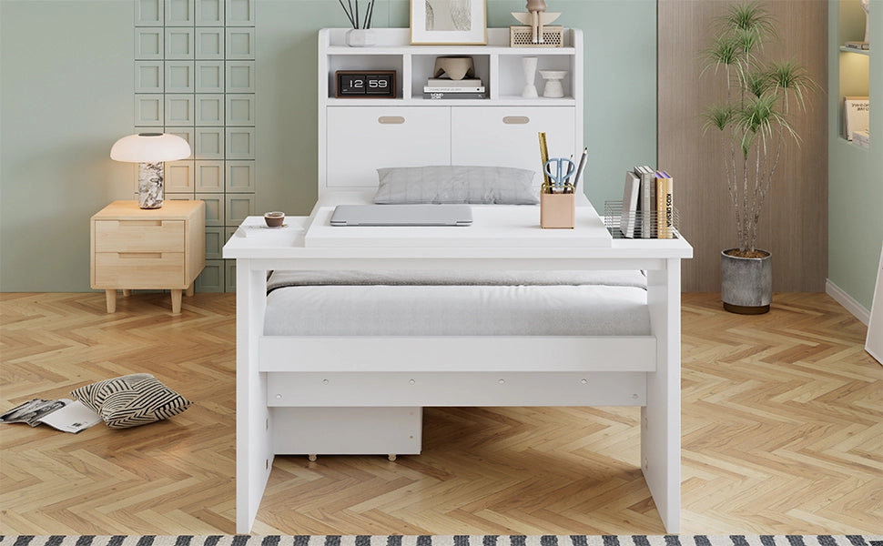 letto singolo legno bianco 90x200 cm