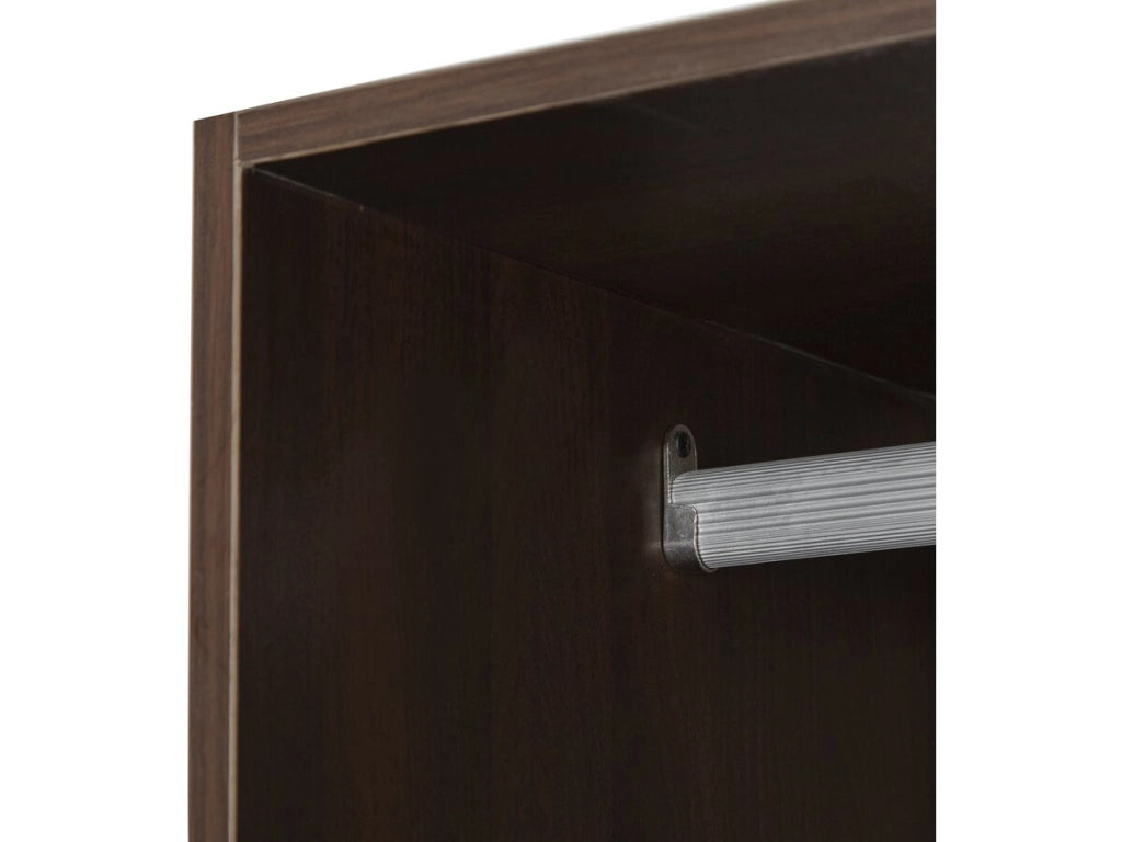 Armadio "Opéra" con 4 cassetti e 1 spazio per appendere - 80 x 45 x 180 cm - Marrone