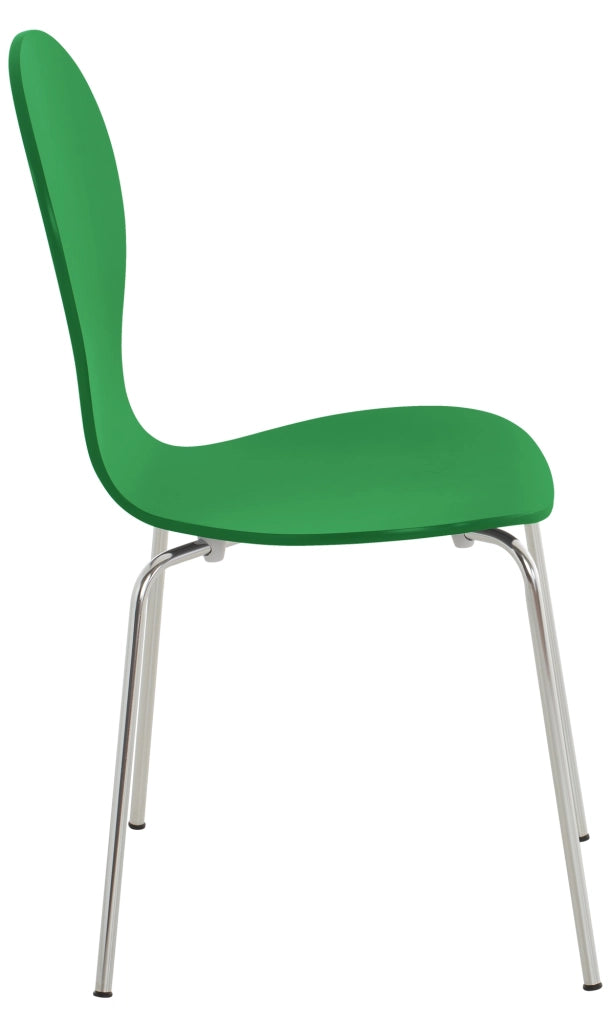 Set 2x Sedie Impilabili Diego in Legno Robusto verde