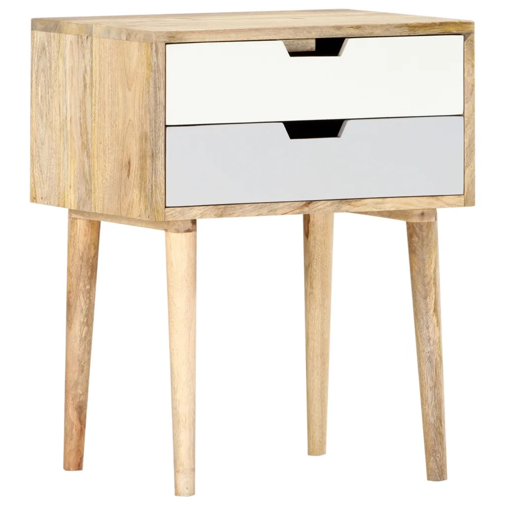 Comodino 47x35x59 cm in Legno Massello di Mango cod mxl 44087