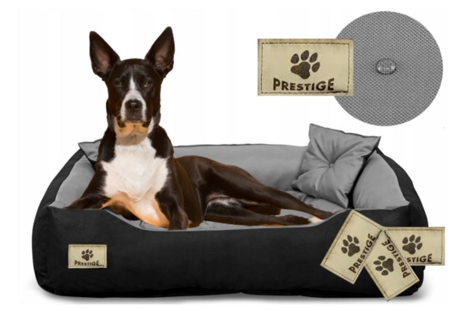 AIO FACTORY 145x115 cm PRESTIGE Letto per cani impermeabile grigio