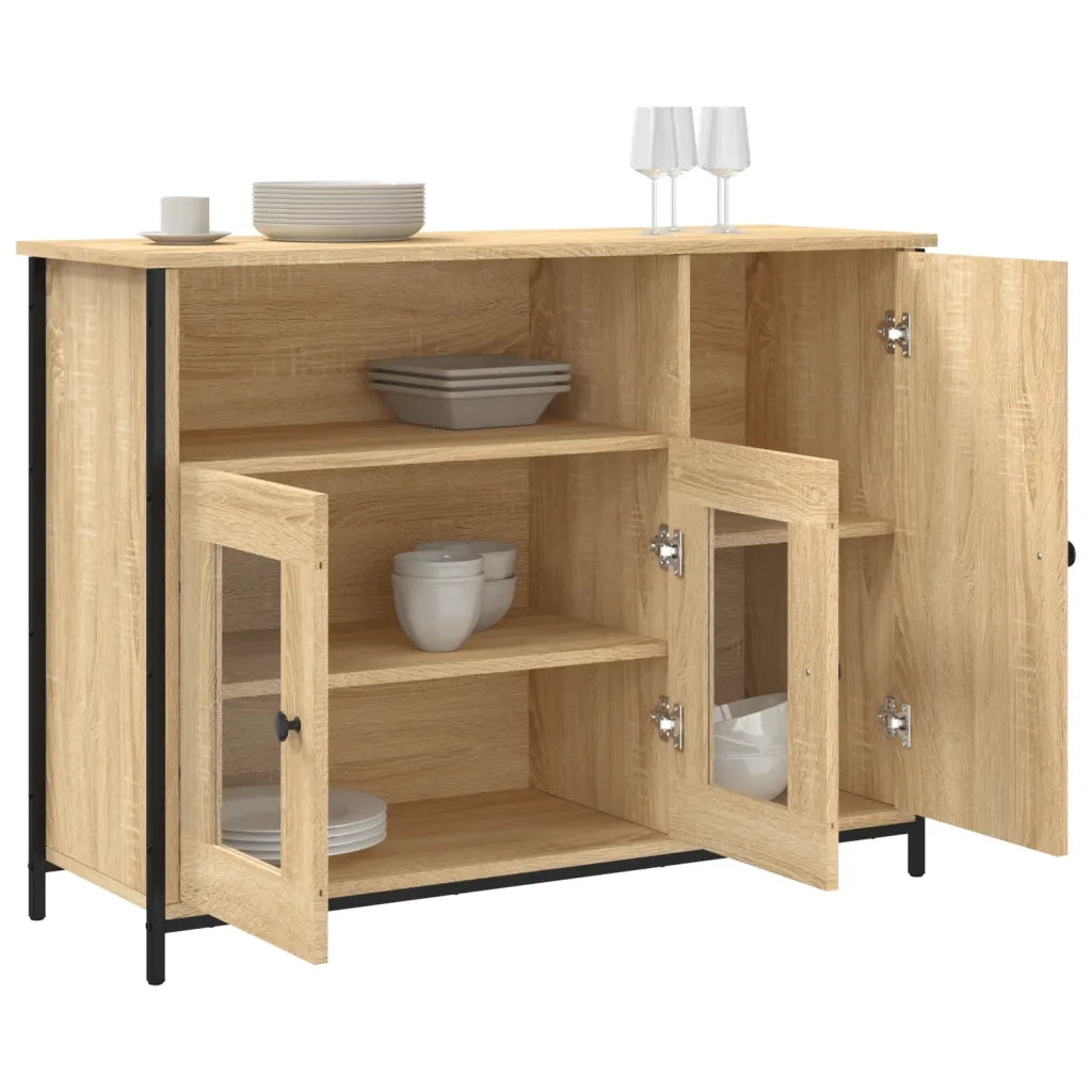 Credenza Rovere Sonoma 100x35x75 cm in Legno Multistrato 835510