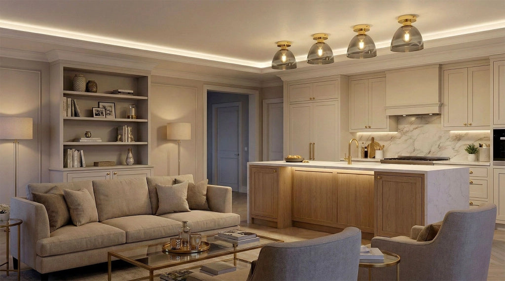 Lampada Da Soffitto APP1302-1C Gold
