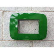 Trade Shop - Placca Placchetta Placchette Compatibili Per Serie Axolute Bticino Colorate Fori - Verde -3 Fori     -