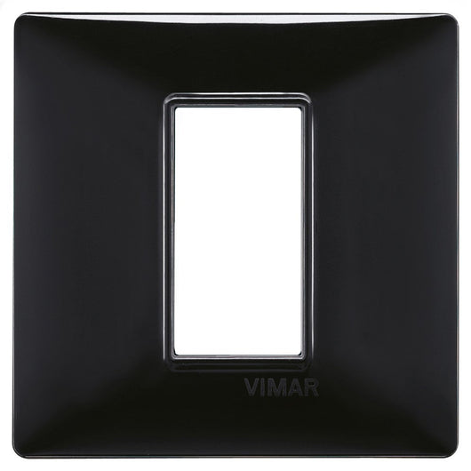Placca Vimar Plana 1 modulo colore Nero 14641.05
