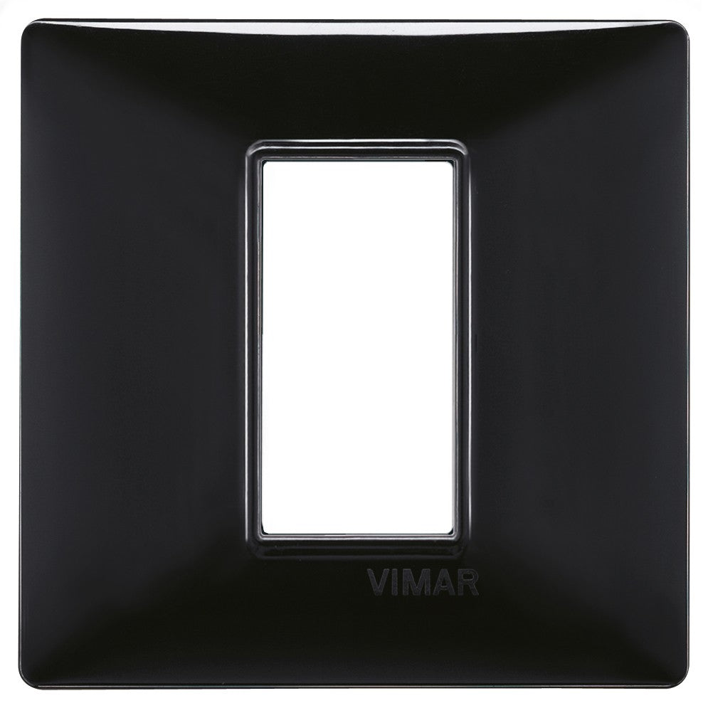 Placca Vimar Plana 1 modulo colore Nero 14641.05