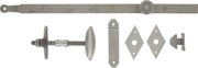 Chiavistello a dondolo grezzo, 42 cm rifilato