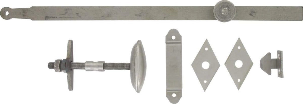 Chiavistello a dondolo grezzo, 42 cm rifilato