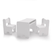 Set per bambini TIMI: tavolo e due sedie - bianco