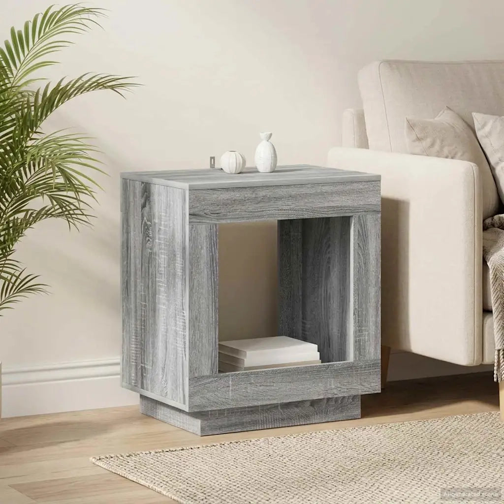 Tavolo laterale Sonoma grigia 60 x 40 x 65 cm 899900