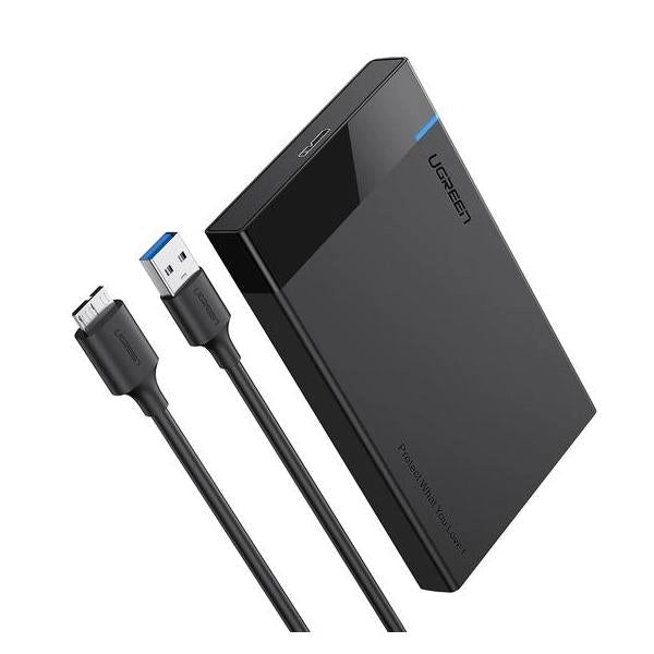 "UGREEN Case Esterno per SSD/HDD 2.5""- con cavo da Micro-B a USB-A 3.0"