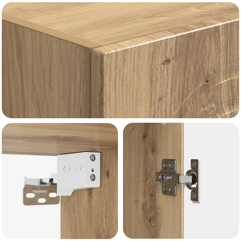 Mobiletto a muro Rovere Artigianale 33 x 34,5 x 90 cm 898084