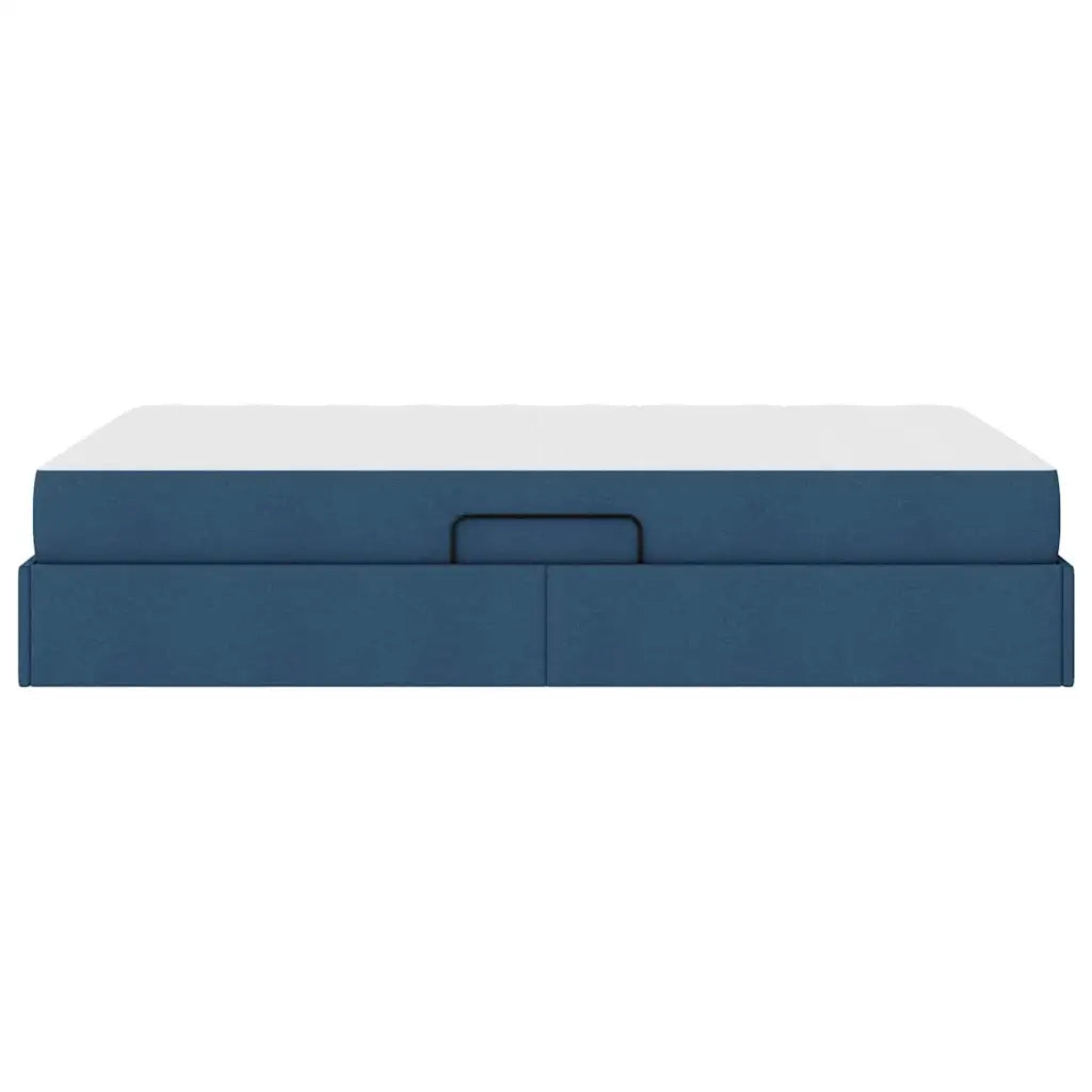 Letto con contenitore e materasso Blu 120 x 200 cm Poliestere 3399657