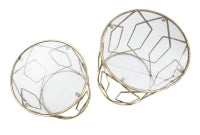 Tavolini Tunisi Coppia Cm Ø 42X53-38X47